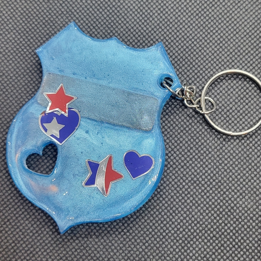 Handmade Resin Badge Keychain ๐ - Picture 2 of 2